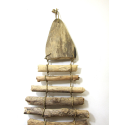 Dekoracja drewniana Ryba Wisząca 110cm